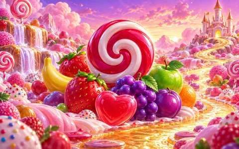 Sweet Bonanza — AI သရုပ်ဖော်ပုံ၊ ဂိမ်းမျက်နှာပြင်မဟုတ်ပါ