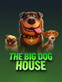 The Big Dog House ဂိမ်းကတ်ပုံ – Rottweiler၊ Pug နှင့် Beagle ခွေးများနှင့် THE BIG DOG HOUSE စာသား